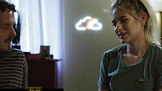 Jessie Saint - Robby Echo - FAMILY SINNERS - Jessie Saint Watches Her Stepbrother Sleep Naked, Then She Gets To Fuck Him As Well - ah-me.com