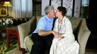 Cock Hungry Mature Lady Sucks Dick for a Facial Cumshot Mom Porn feat Dalny Marga - hotmovs.com