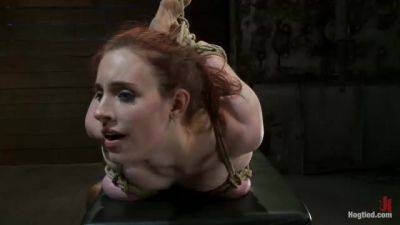 Hot 19 Yr Old Suffers A Category 5 Hogtied Suspension. Isis Love Makes Her Cum Over And Over - Kink - hotmovs.com