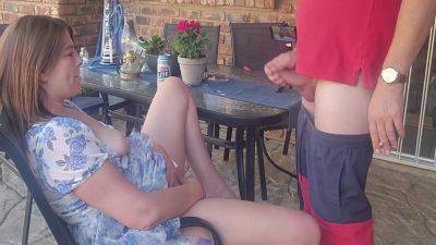 Mutual Masturbation Caught My Friends Wife Fingering Herself On The Patio So I Joined Her Fingering 7 Min - hclips.com