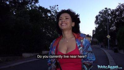 Stacy Bloom - Stacy Bloom Outdoor Fuck in Red Dress - Hairy Pussy Public Sex - xxxfiles.com