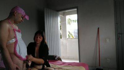 First Spanking Of The Year -wife And Sissy Husband - hclips.com