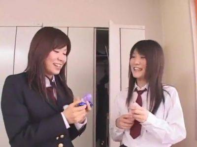 Crazy Japanese Chick Fuwari In Incredible Changing Room, Toys With Jav Movie, Satomi Maeno And Akina Hara - hotmovs.com - Japan