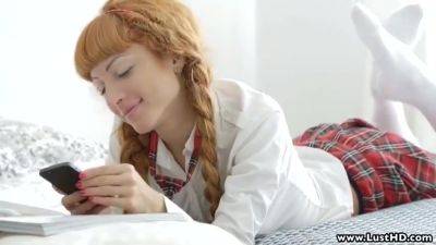 Braided Redhead European Teen 18+ In Fantasy Threesome - hotmovs.com - Russia