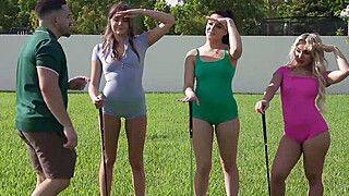 Chick sharing golf trainers fat dick indoors - ah-me.com