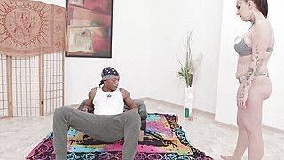 BBC Creampie for Busty Nicky Ink - ah-me.com