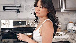 Lulu Chu - Jayden Marcos - Bossy tiny Asian stepsis wasnt impressed - ah-me.com