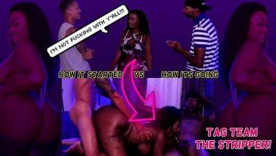 2 Guys Fuck Curvy Stripper Imani Seduction - Big Booty Ebony Threesome with Cumshot Facial - veryfreeporn.com