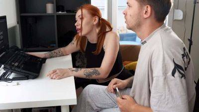 Redhead Russian Teen Shows IT Teacher How She Passes Exams with Blowjob and Doggystyle - porntry.com - Russia