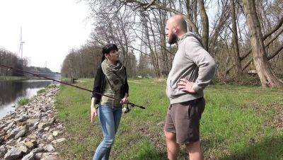 Amateur Brunette Fucks Big Cock Outdoor - Real Homemade Sex with Hot MILF - xxxfiles.com - Germany