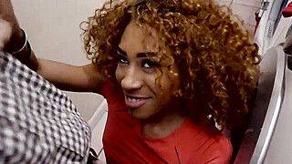 Kendall Woods - Mofos - Ebony Sex Tapes - Horny Couple Sneak a Dicking - ah-me.com