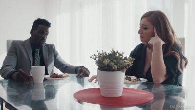 Nasty Babe Filled With Big Black Knob - Interracial Porn Video - hotmovs.com