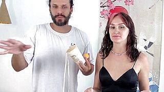 Showing her tight body while riding a motorbike around - ah-me.com