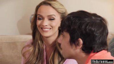 Big tits stepmom will fuck her stepson if he will get a job - hotmovs.com