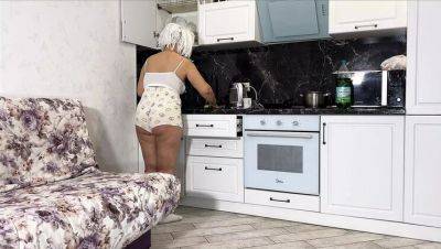 Stepmom Surprises StepSon with Breakfast and Anal Fuck - Homemade MILF Action - veryfreeporn.com