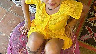 Gabbie Carter - Worshiping my crushes cock - ah-me.com