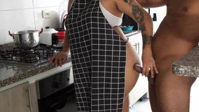 Hot Stepsister Seduction in Kitchen - Aly and Lia Palmas Hardcore Fuck in 4K - veryfreeporn.com