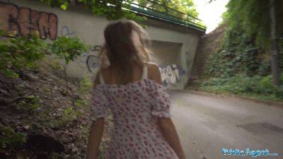 Martin Gun - Fanta Sie's tight blonde ass drilled hard in public by martin Gun's massive cock - sexu.com