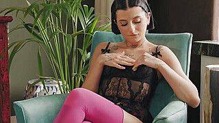 ULTRAFILMS Amazing Ukrainian model Sarah Heizel making her pussy happy in this hot solo video - ah-me.com - Ukraine