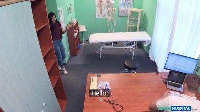 Shy Brunette Serbian babe has explosive orgasms with Doctor on Fake Hospital - POV - sexu.com - Serbia