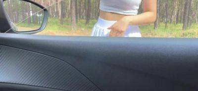 helping the horny girl who got lost in the forest. - inxxx.com