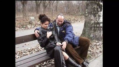 Public Park Fuck with Cock-Hungry Girl in Stockings - veryfreeporn.com