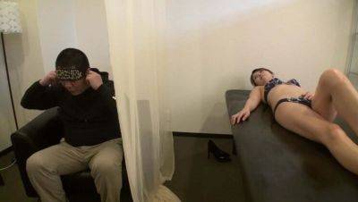 Horny Japanese Wife Gets Oiled Massage While Hubby Watches - Tsubaki Katou - porntry.com - Japan