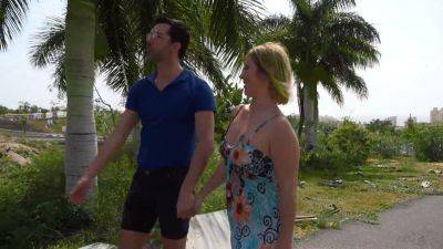 Naughtynora merlin gets her tight pussy drilled in public & takes a facial cumshot - sexu.com