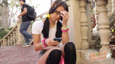 Athena Rayne - Athena Rayne goes wild with rough sex & gets her small tits and wet pussy pounded hard! - sexu.com