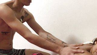 Massage to my little stepsister goes wrong! THE BEST FUCK OF HER LIFE - Spanish porn - FULL STORY - ah-me.com - Spain