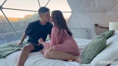 My Girlfriend And I Got Really Horny And Fucked On Her Parents Bed - hclips.com