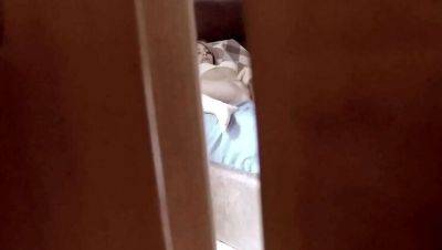 Stepdad Spies on Teen Stepdaughter Masturbating Intensely in Bedroom - veryfreeporn.com