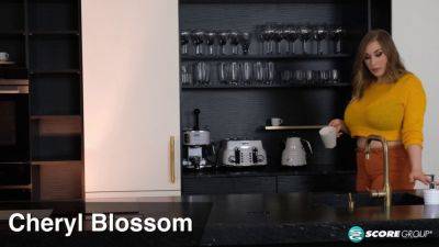 Cheryl Blossom: The Busty Bartender's Solo Boob Play in 4K Ultra HD - sexu.com