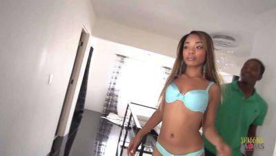 Slim ebony babe takes huge black cock in her tight ass and gets a creamy facial - xxxfiles.com