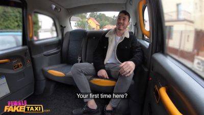 Lady Gang fucks her passenger hard while waiting at the services - sexu.com