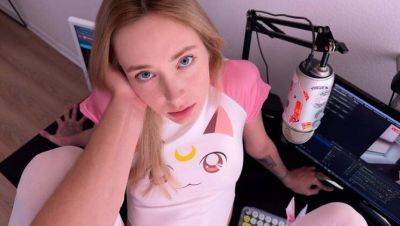 Blonde Stepsister Caught on Webcam - Tiny Teen Loly Nebel in Hot POV Doggystyle - porntry.com - Russia