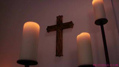 Meana Wolf - Demon Possessed Nun Sucks The Soul Out Of Your Cock - hotmovs.com