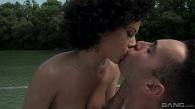 Stacy Bloom has her anus banged out on the bow of a boat - hotmovs.com