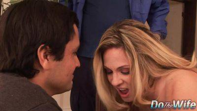 Marco Banderas - Hot Blonde Wife Angela Attison Takes Hardcore Anal Pounding from Husband and Friend - porntry.com