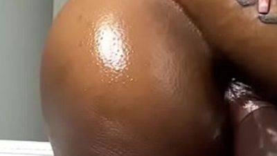 Mini Stallion rides huge black dildo in hot solo ebony teen action - veryfreeporn.com