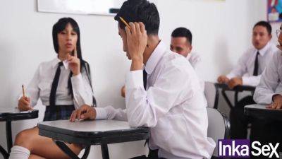 Cristobal Inka, Christian Inka And Yani Miranda In Alumna Argentina Puta Es Follada Por El Ano Por El Profesor Y Su Companero De Clases. 11 Min - hotmovs.com - Colombia - Argentina