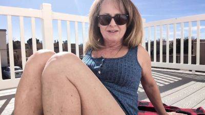 Watch My Neighbor Play with Her Dildo Outdoor in HD - xxxfiles.com