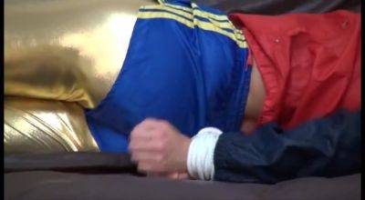 Get 3 Diferent Videos, One With Shelly, Two With Sophie And Samantha Enjoying Bondage Her Shiny Nylon Shorts In One Package From Our Archive! - hotmovs.com