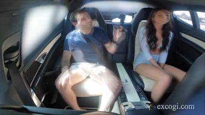 Both Holes In Use - Crazy Sex In The Car - hotmovs.com