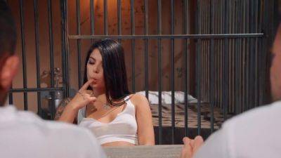 Tattooed Brunette Spread Her Legs For Anal Sex In The Chamber - Gina Valentina And Scott Nails - hotmovs.com