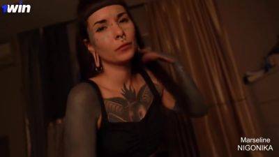 Night Suction From Tattooed Marseline On The Windowsill - hclips.com