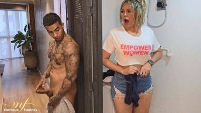 Monique Fuentes - Big Ass Latina MILF Monique Fuentes Takes Stepson's Creampie in Tight Pussy - xxxfiles.com - Colombia - Usa