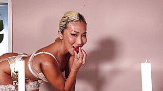 Busty Asian Jennie Rose looks amazing - ah-me.com