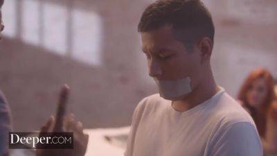 Lacy Lennon - Sexy Stud Ties Up Lacys Cuckold Boyfriend} - Lacy Lennon - hotmovs.com