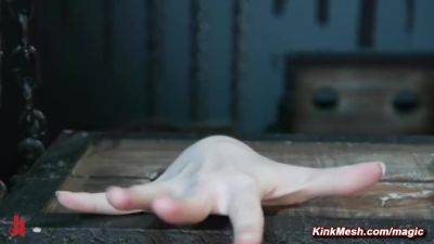 Aiden Starr - Aiden Starr In Blonde With Locked Hands And Neck - hotmovs.com